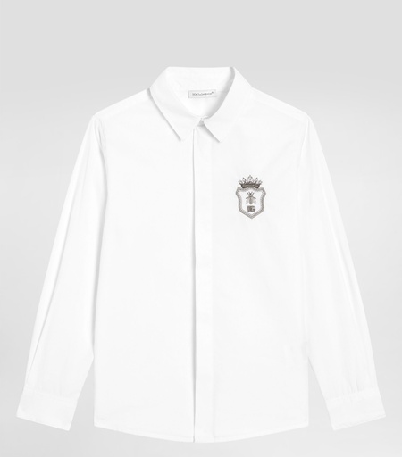 Poplin Shirt With Embroidery