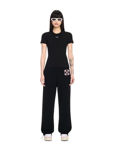 OFF STAMP RIB BASIC TEE