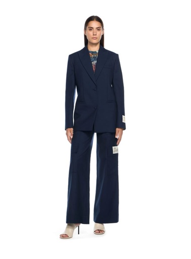 Gabardine Tailoring Cargo Trousers