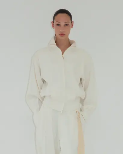 Joan- Sartorial Crop Bomber Jacket 