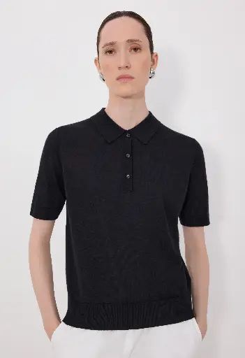 Migo Fluid Cashmere Polo Shirt
