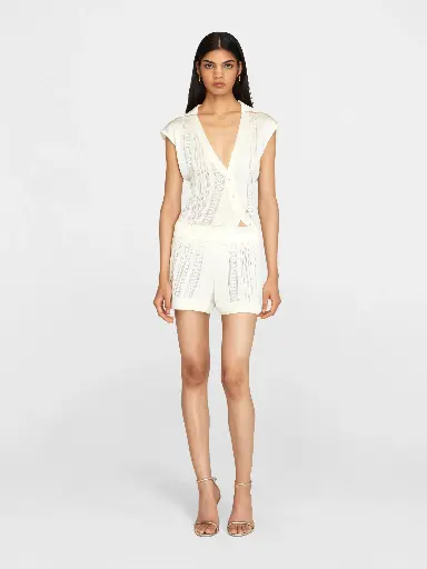 Guayabera Cream Top