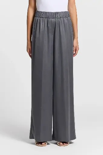 Diagonal Viscose Cupro Trousers