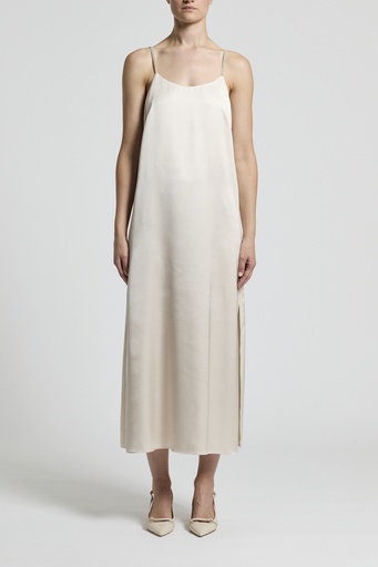 Viscose Dress With Shoulder Straps