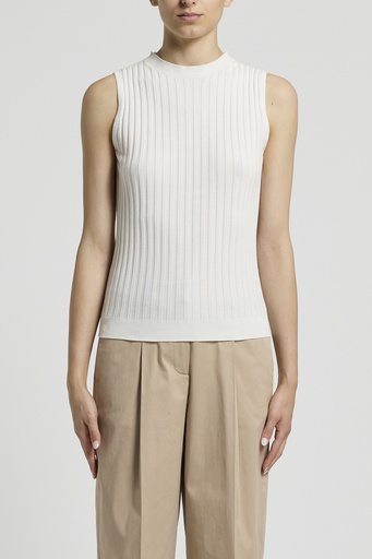 Modal and lurex blend top