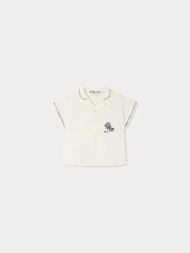 Lennar Embroidered Organic Cotton Poplin Shirt
