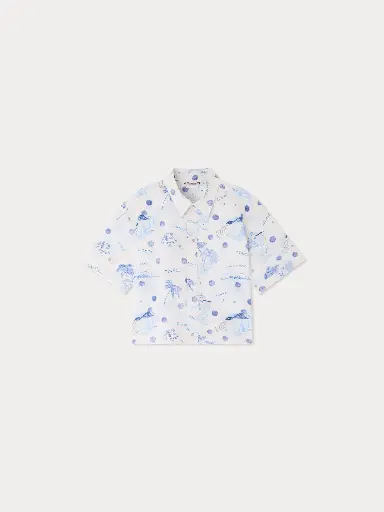 Erian shirt in organic cotton poplin