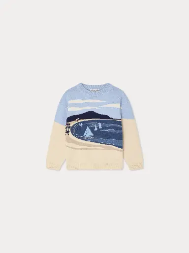 Lyle Hand Embroidered Seascape Sweater
