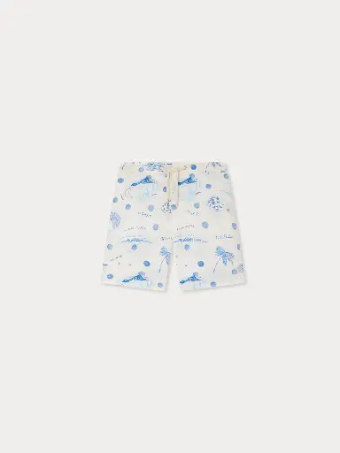 Ariel Swim Shorts with Printed Island 