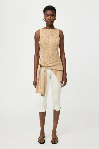 Fine Knit Cable Knit Singlet