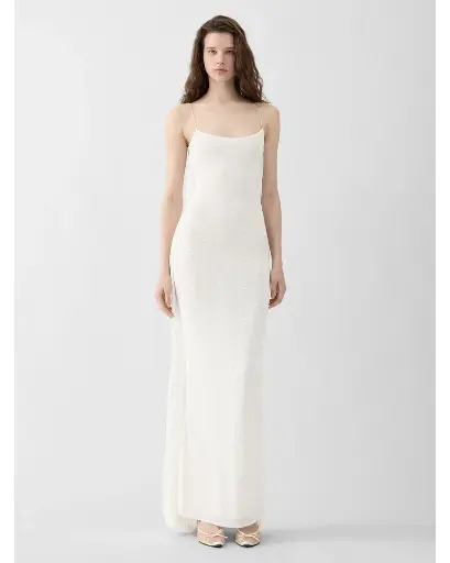 Plumetis Knit Dress
