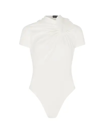Pleated Leaf Bodysuit