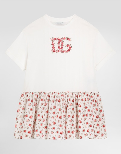 Small Rose Print Dress with DG Patch