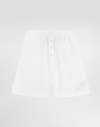 Cotton Waffle Bermuda Shorts