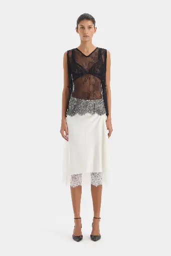 Ingrid Lace Midi Skirt