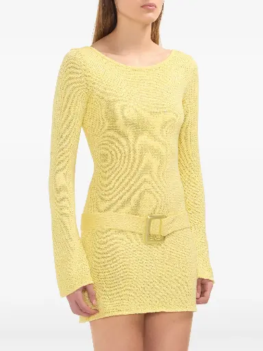 Maya Long Sleeve Belted Dress