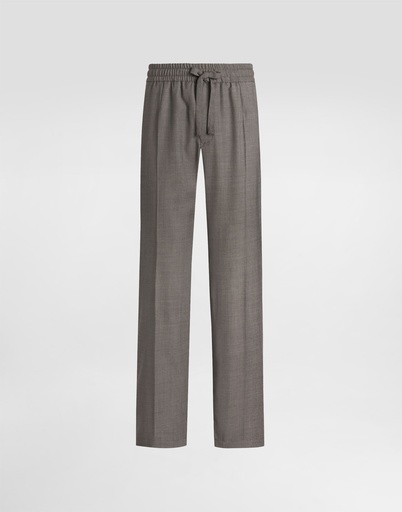Bird's Eye Wool Jogging Trousers
