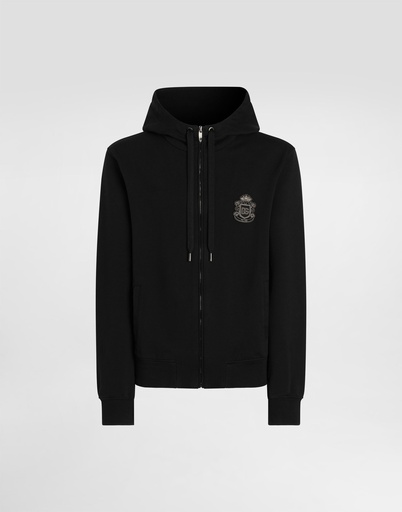 Jersey Sweatshirt with Heraldic Patch