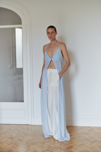 Baby Blue Chiffon Top