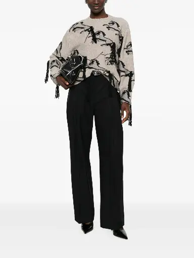 Lightweight Straight Canvas Trousers