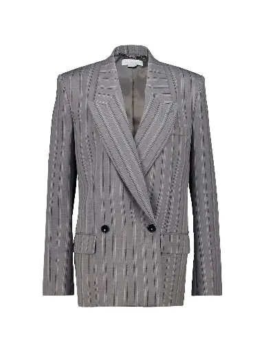 Jacket with Thin Stripes Pattern 
