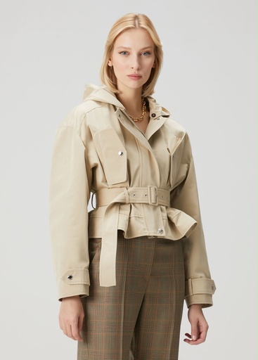 Belted Peplum Jacket