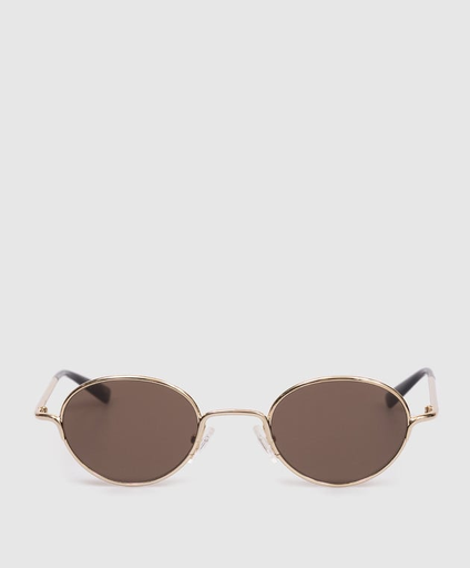[122557] Gold sunglasses with logo engraving