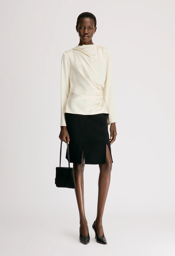 ANYA Draped Satin Top