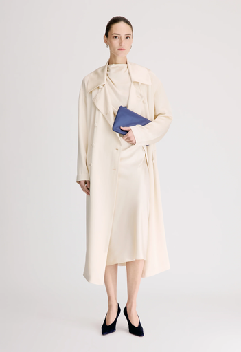 ERIKA Satin coat dress