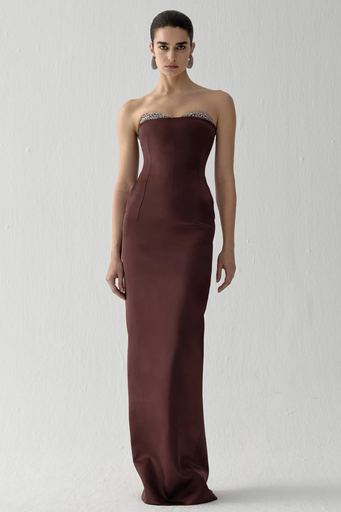 Noelie Strapless Maxi in Rimth