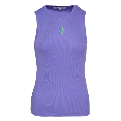 [102168] Tank Top With Anchor Embroidery