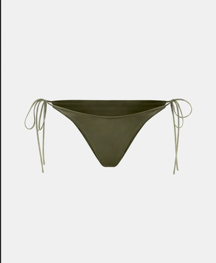 [102057] String Tie Swim Bottom In Khaki