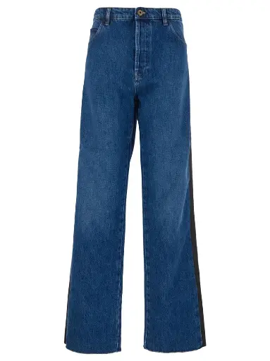 [100061] Blue Denim Jeans With Band