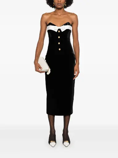 [102347] Velvet Midi Dress