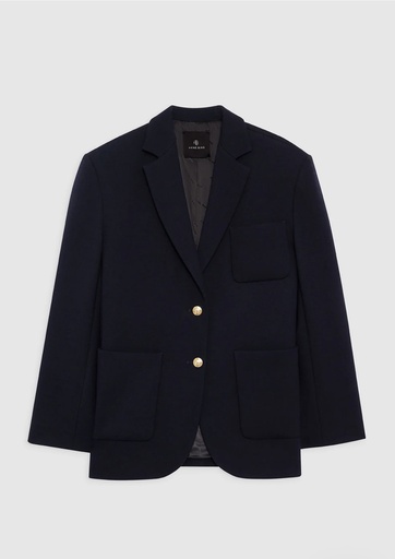 [101208] Kinsley Wool-Blend Single-Breasted Blazer