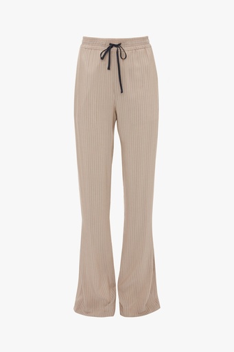 [101741] Pleat Detail Pyjama Trouser In Tobacco-Midnight