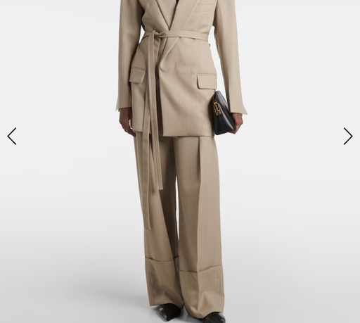 [100331] Alina High Waisted Trouser Turn-Up