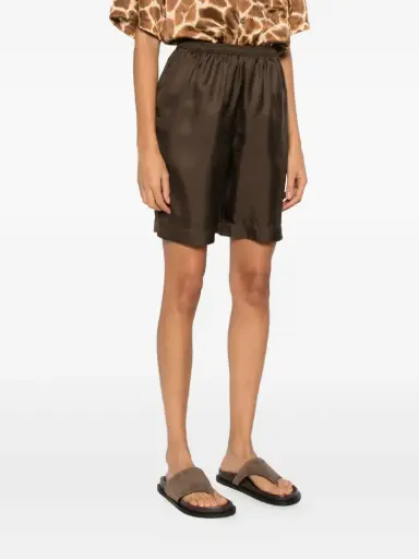 [100286] Deep Taupe Shorts Zinia