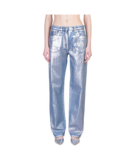 [101692] Pantalone Tasche Silver Blue