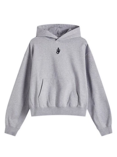 [100337] Anchor Logo Cropped Hoodie