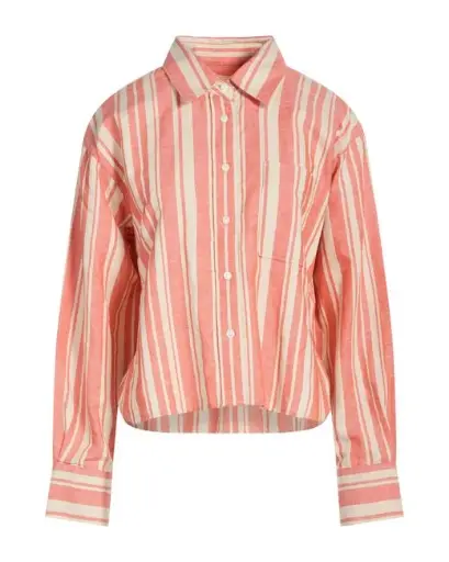 [100768] Croped Overside Shirt Women'S Blouses