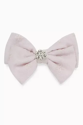 [101362] Lilac Tulle Bow Hairclip